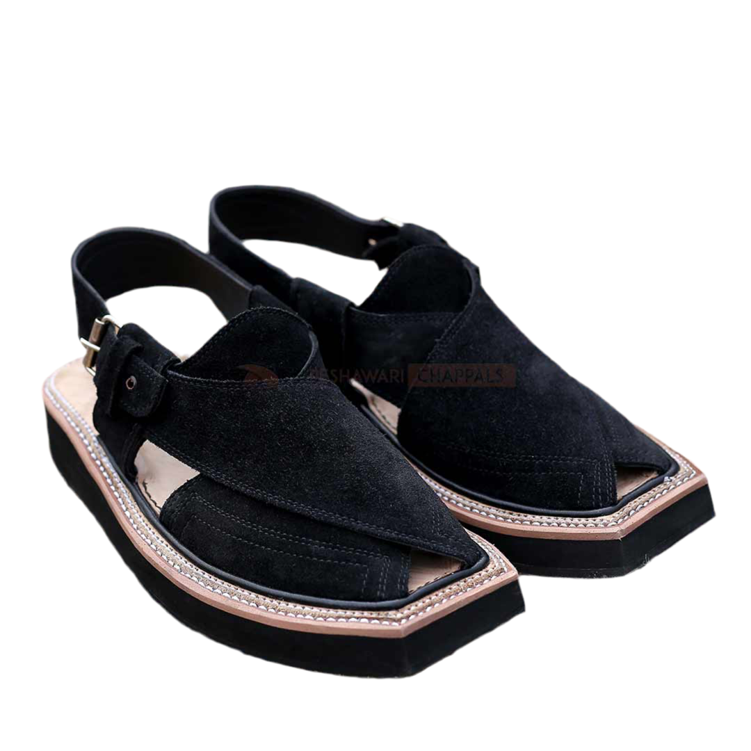 Suede Kaptaan Leather Chappal Light Weight