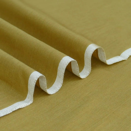 Summer Special – Kamalia Soft Cotton Khaddar Mustard Colour - 7 Meter Unstitched
