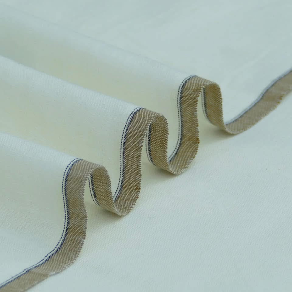 Summer Special – Kamalia Soft Cotton Khaddar Off-White Colour - 7 Meter Unstitched
