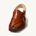 Hand-Crafted Mustard Quetta Norozi Chappal with Double Sole
